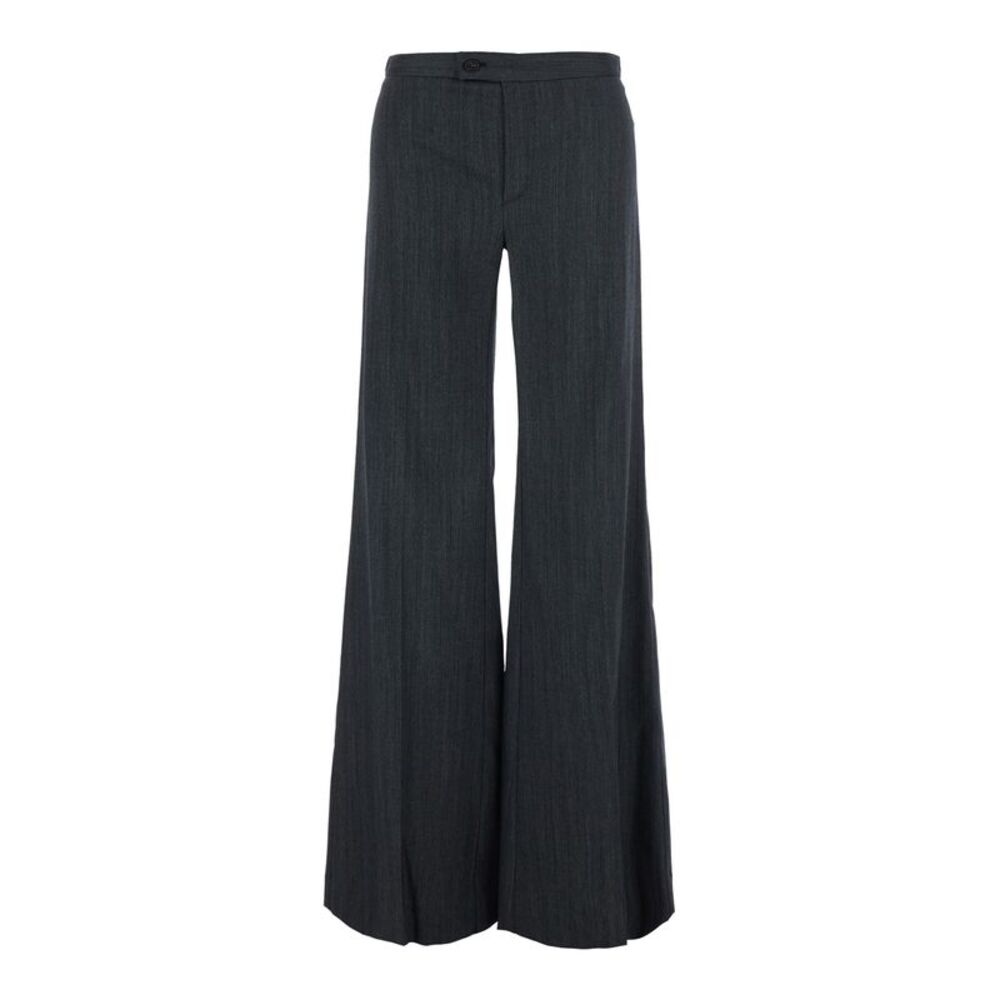 Merci Women Gray Pants With Pockets And High Waist For Women